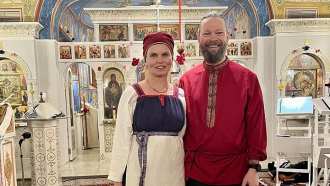 Mika ja miia Saatsi kirkossa