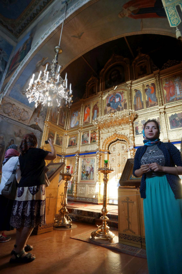 Ikonostaasi Solovetskin luostarissa 1990-luvulla.