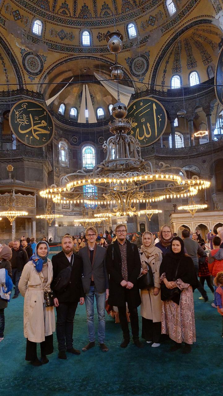 Suomalaiset ortodoksinuoret Hagia Sofiassa 2023