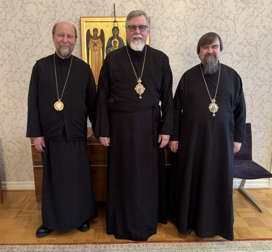 Suomen ortodoksisen kirkon piispainkokous Helsingissä arkkipiispan residenssissä