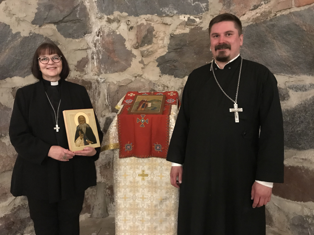 Tuomiorovasti_Maria_Heltelä_ortodoksipappi_Jaakko_Vainio
