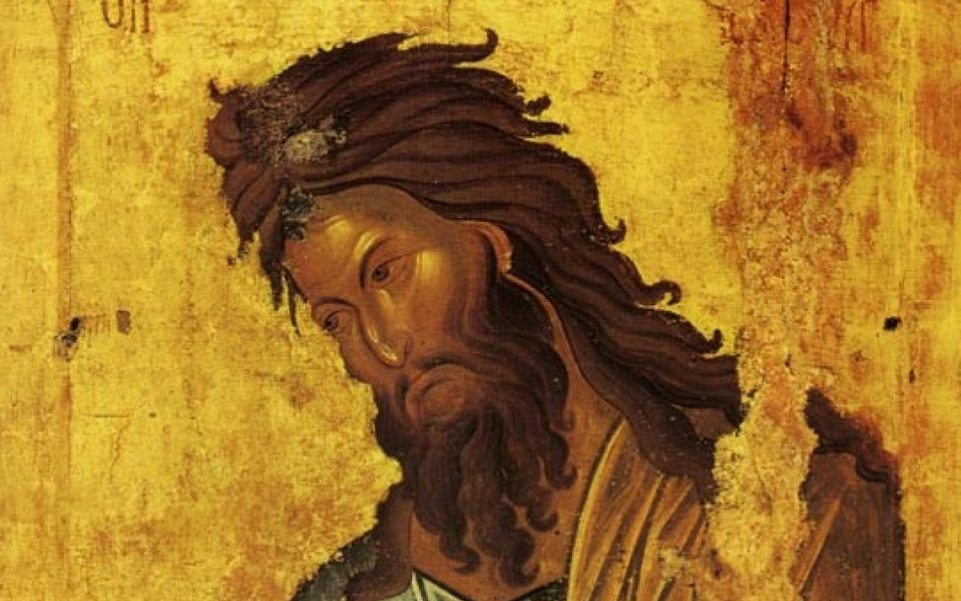 Johannes Kastaja 1200-luvun bysanttilaisessa ikonissa