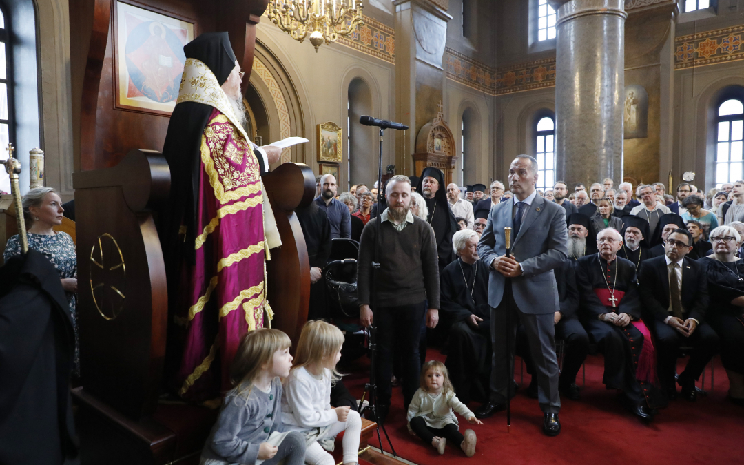 Patriarkka Bartolomeos puhuu Uspenskissa 9_2023