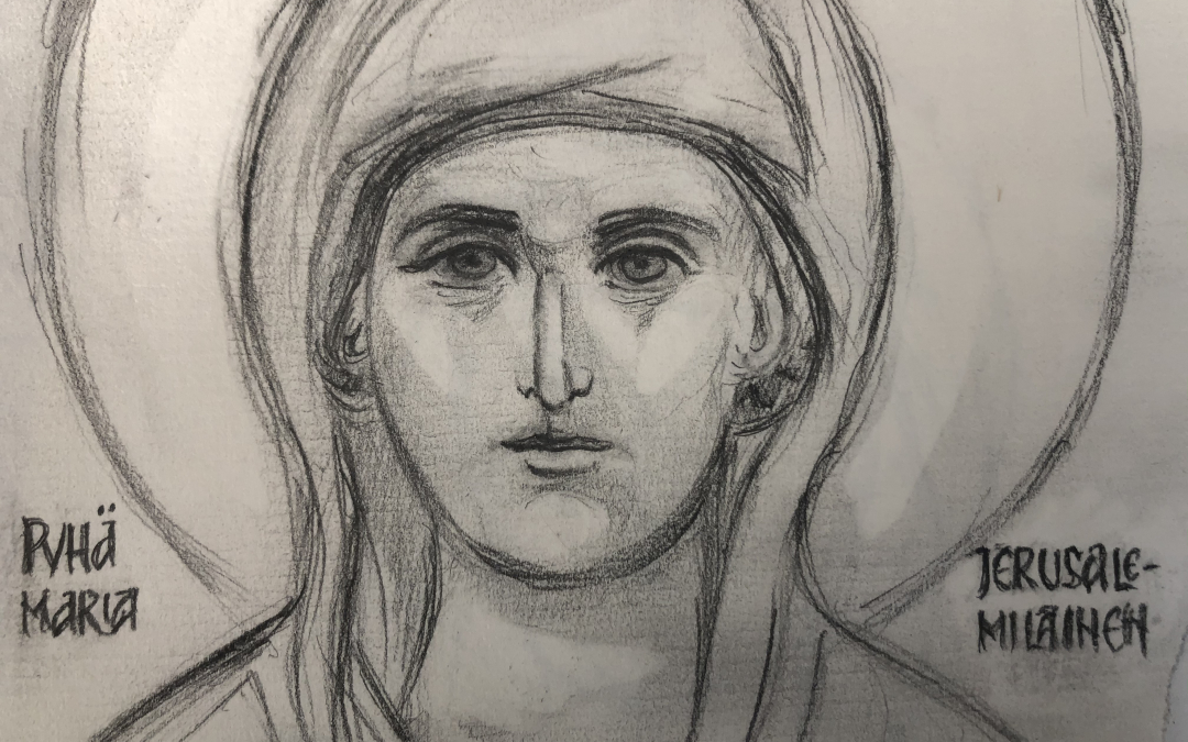 Piirros_Pyhästä_Maria_Jerusalemilaisesta