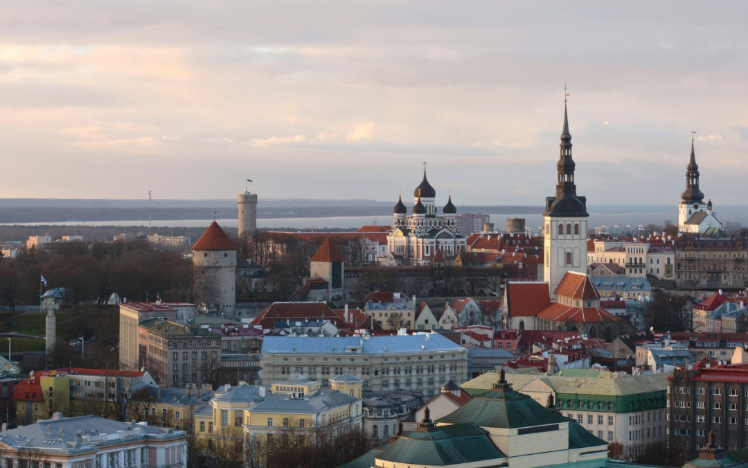 Tallinna kaupunki siluetti