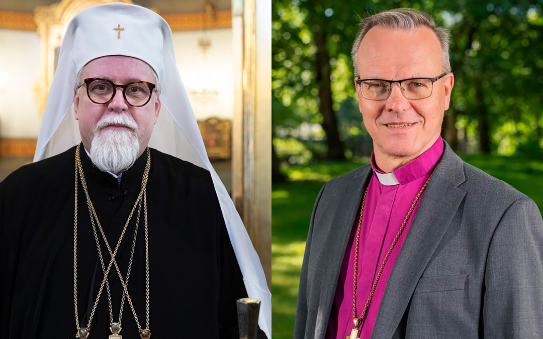 arkkipiispa Elia ja Suomen evankelis-luterilaisen kirkon arkkipiispa Tapio Luoma