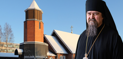 Pyhän Kolminaisuuden katedraali Oulussa 2019 ja piispa Sergei