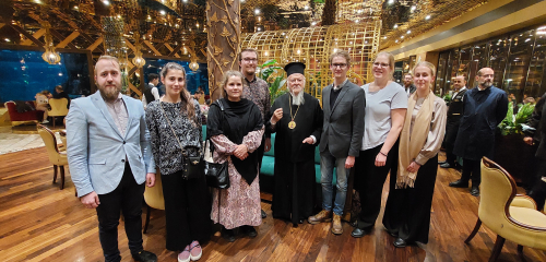 Suomalaisia ortodoksinuoria ja patriarkka Bartolomeos Konstantinopolissa 2023