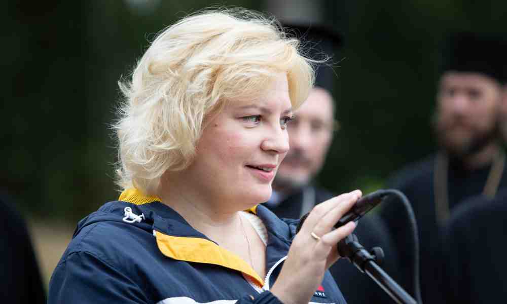 Ukrainan suurlähettiläs Olga Dibrova Kaunisniemessä 2023