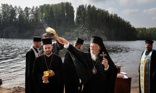 Patriarkka Bartolomeos Nuuksiossa 2023