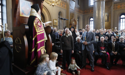 Patriarkka Bartolomeos puhuu Uspenskissa 9_2023 