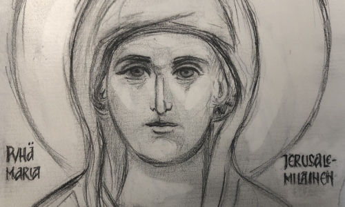 Piirros_Pyhästä_Maria_Jerusalemilaisesta