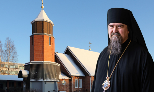 Pyhän Kolminaisuuden katedraali Oulussa 2019 ja piispa Sergei